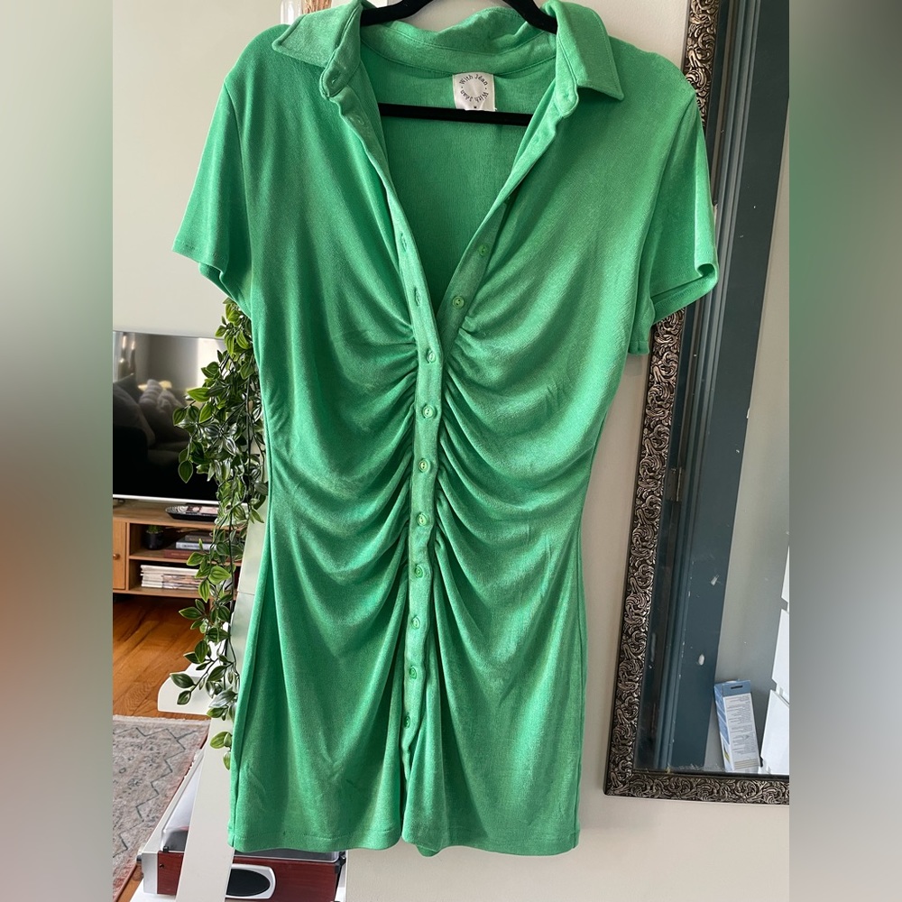 With Jean Short Sleeve Andy Dress